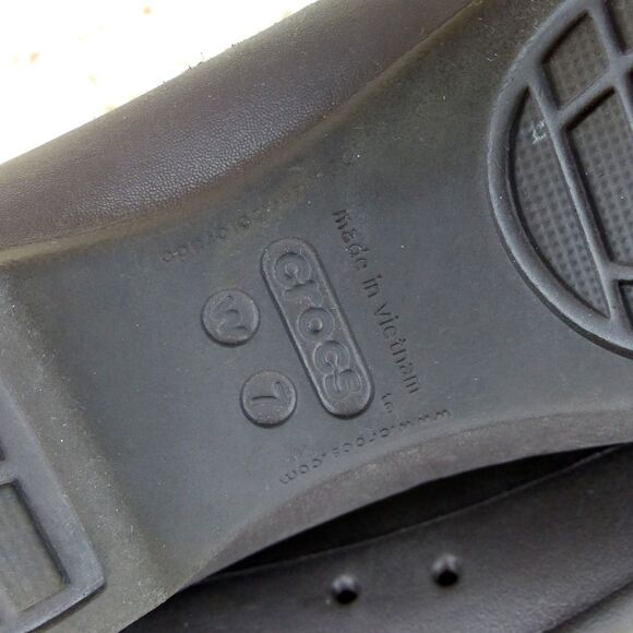 Crocs Gianna Chain Link Ballet Flats Womens 7 Brown Slip On Lightweight Comfort - Picture 10 of 12